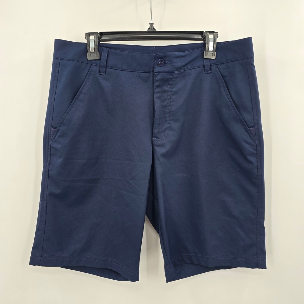 Fila Sport Golf Shorts Mens 34 Navy Blue Flat Front Performance Athletic